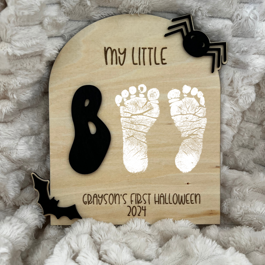 First Halloween Footprint Keepsake