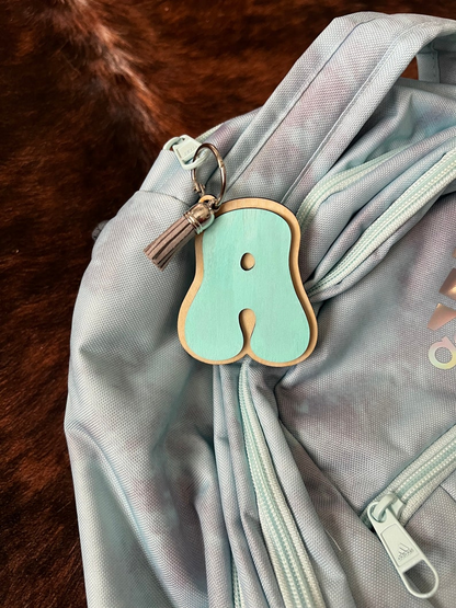 Initial Keychain/Bag Tag